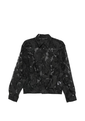 Taakk paisley-embroidered shirt - Black