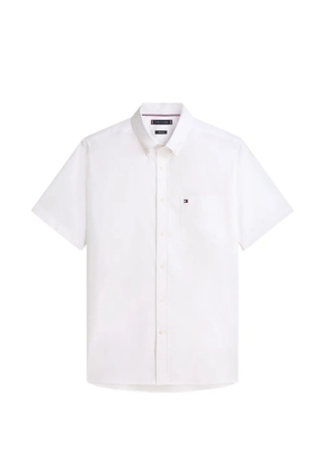 Tommy Hilfiger regular-fit button-down short-sleeve cotton oxford shirt - White
