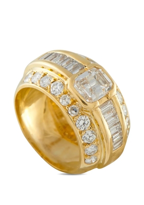 LB Exclusive multi-layered diamond 3.20ct 18k yellow gold ring