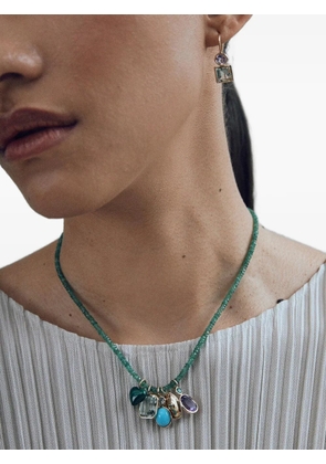 Lizzie Fortunato emerald beaded necklace - Green