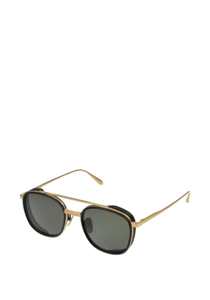 Linda Farrow Varo geometric-frame sunglasses - Black