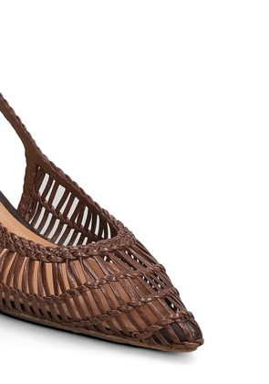 Julie Dee woven slingback pumps - Brown
