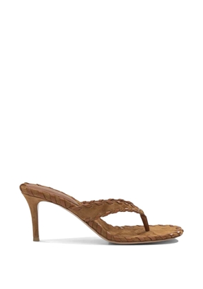 Gianvito Rossi braided suede sandals - Brown