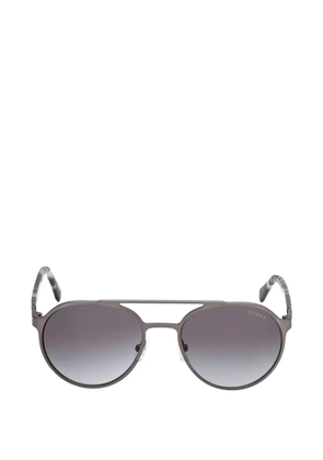GUESS USA double-bridge pilot-frame sunglasses - Grey
