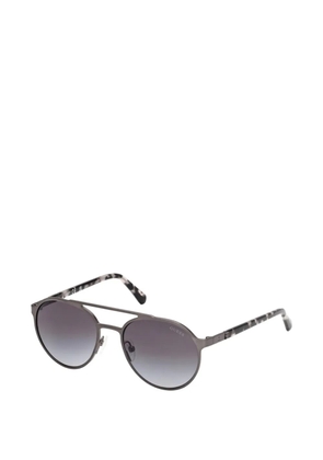 GUESS USA double-bridge pilot-frame sunglasses - Grey