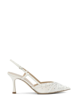 Ninalilou Amy crystal-embellished pumps - White