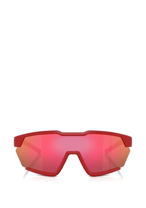 SCUDERIA FERRARI shield-frame sunglasses - Red
