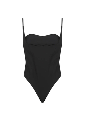 DONDUP sweetheart-neck panelled bodysuit - Black