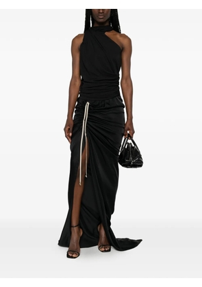 Rick Owens draped asymmetric skirt - Black