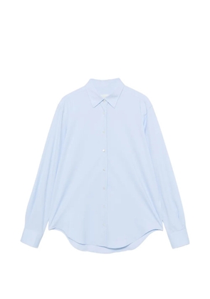 Xacus Marta button-down curved-hem shirt - Blue