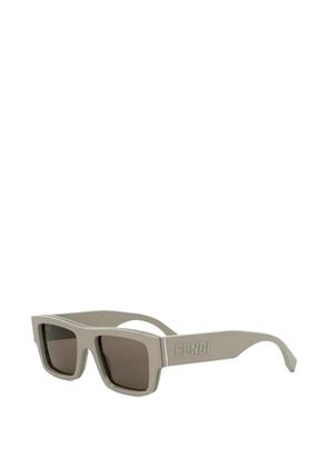 FENDI Signature rectangle-frame sunglasses - Neutrals
