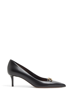 Valentino Garavani VLogoThe Bold Edition patent-leather pumps 60mm - Black
