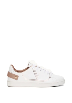 Valentino Garavani Backnet calfskin sneakers - White