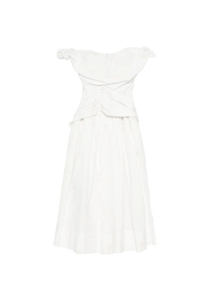 Vivienne Westwood Sunday corset floral-print gown - White