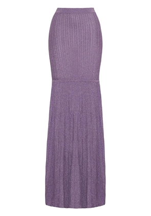 Adam Lippes knitted maxi skirt - Purple