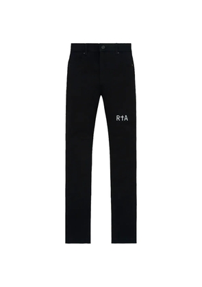 RTA Bryant cross-print jeans - Black