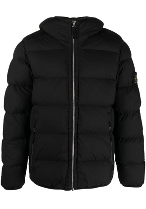 Stone Island Seamless Tunnel Down-TC hooded jacket - Black