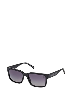 Timberland logo-print rectangle-frame sunglasses - Black