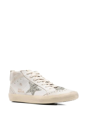 Golden Goose Mid-Star glitter-detail sneakers - Neutrals