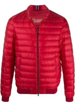 Herno high-neck quilted down jacket - Red
