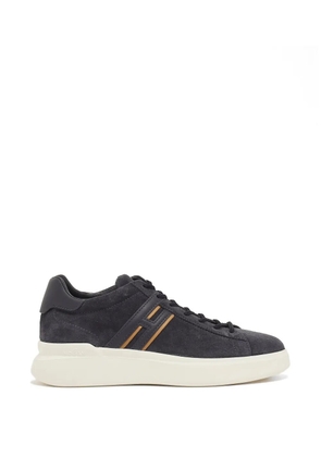 Hogan logo-patch suede sneakers - Blue