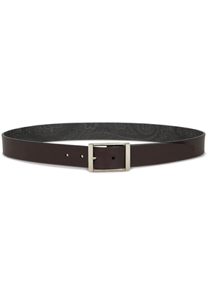 ETRO reversible leather belt - Grey