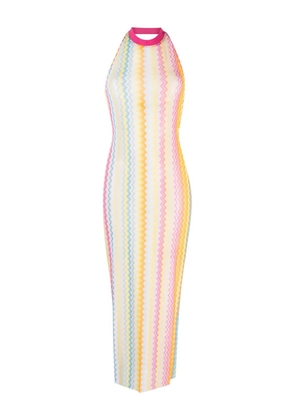 Missoni chevron halterneck cover-up - Pink