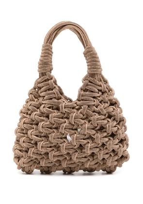Hibourama small Vannifique tote bag - Neutrals