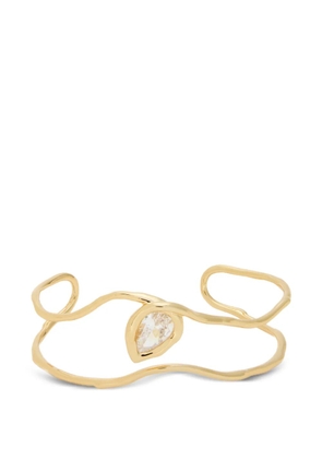 Alexis Bittar Asterales crystal-embellished wavy cuff bracelet - Gold