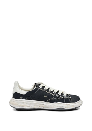 Maison MIHARA YASUHIRO Charles OG sole ripped-canvas sneakers - Black
