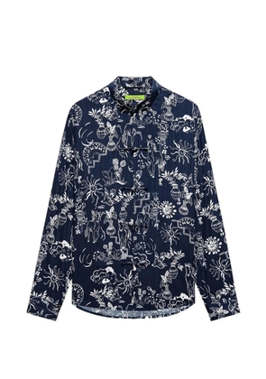 Shanghai Tang Tang graphic-print jacquard shirt - Blue