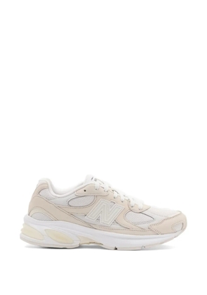 Comme des Garçons Homme panelled mesh-detail sneakers - Neutrals