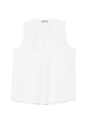 Blanca Vita V-neck sleeveless blouse - White
