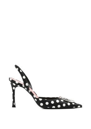 Amina Muaddi Camelia crystal-embellished pumps - Black