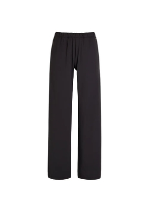 VUORI elasticated wide-leg trousers - Black
