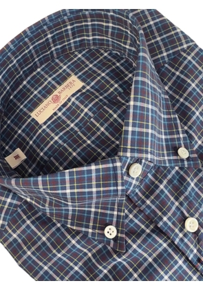 Luciano Barbera checked buttoned shirt - Blue