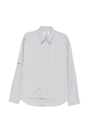 LC23 layered-sleeve shirt - Grey
