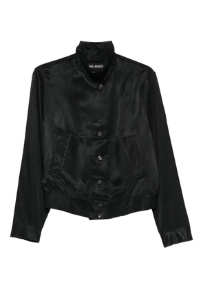 OUR LEGACY twill cropped jacket - Black