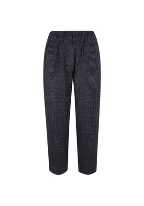 Apuntob pinstripe trousers - Black
