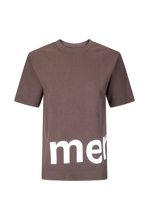 Merippa logo-print T-shirt - Brown