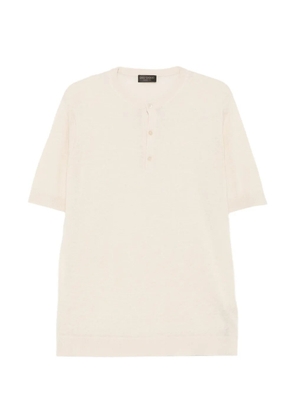 Dell'oglio knitted Henley T-shirt - Neutrals