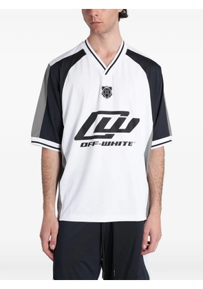 Off-White logo-print V-neck T-shirt