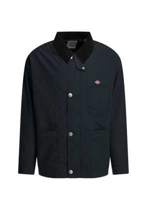 Danton corduroy-collar taffeta jacket - Blue