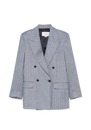Jacob Cohën double-breasted herringbone blazer - Blue