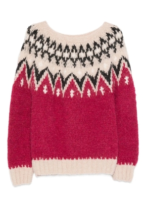 FRANTIC Fair Isle wool sweater - Red