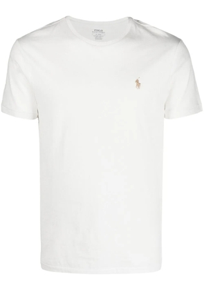 Polo Ralph Lauren logo-embroidered cotton T-shirt - White