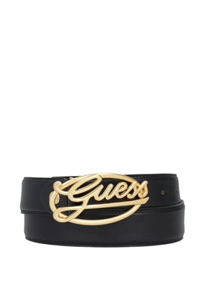 GUESS USA logo-buckle belt - Black