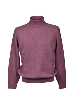 Brunello Cucinelli ribbed-knit roll-neck sweater - Purple