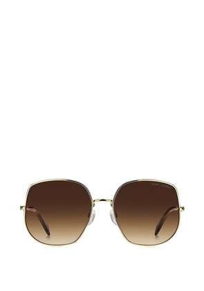 Marc Jacobs Eyewear geometric-frame sunglasses - Gold