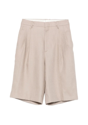 Tagliatore pleated shorts - Neutrals